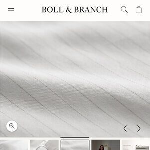 Boll & Branch signature hemmed percale sheet set